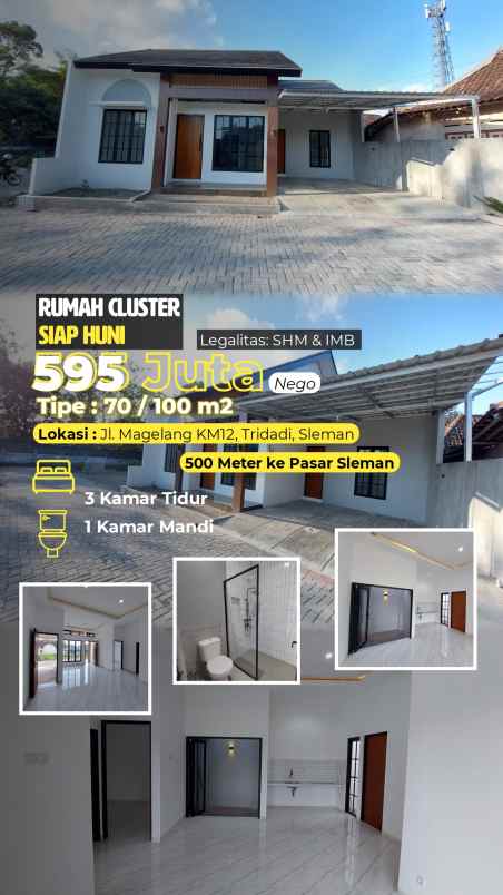 dijual rumah jl magelang km 15