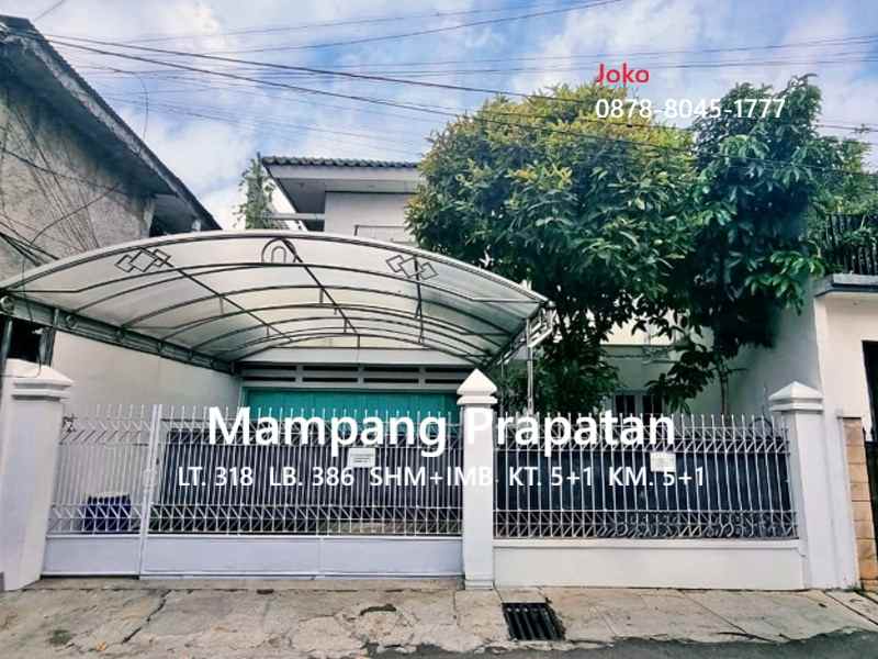 dijual rumah jl mampang prapatan