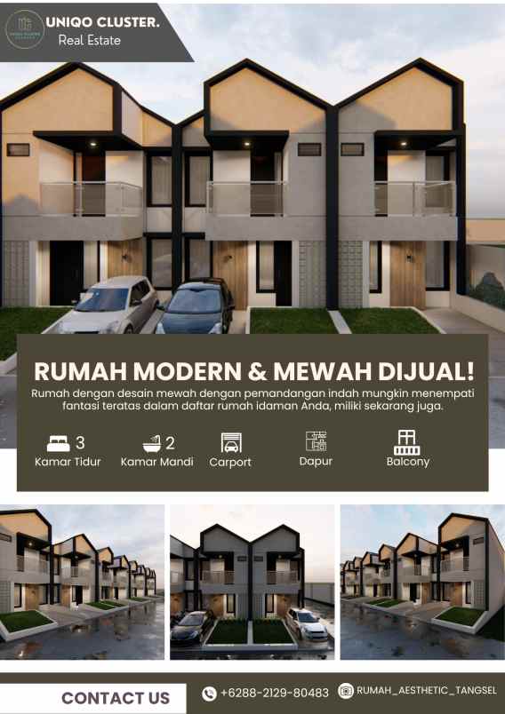 dijual rumah jl masjid buaran serpong