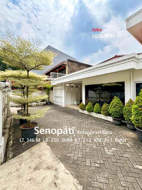 dijual rumah jl senopati