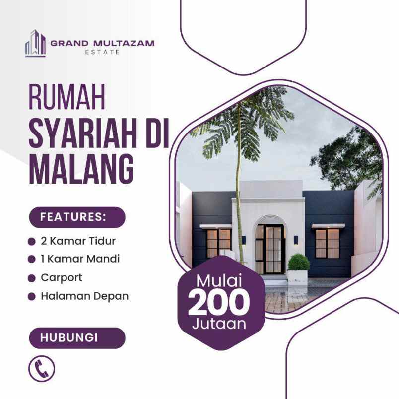 dijual rumah karangploso malang jawa timur