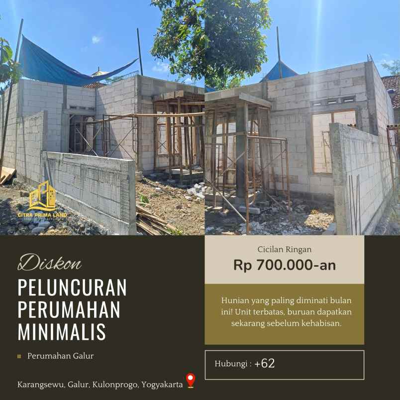 dijual rumah karangsewu galur