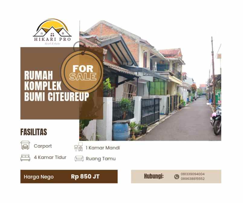 dijual rumah kec cimahi utara