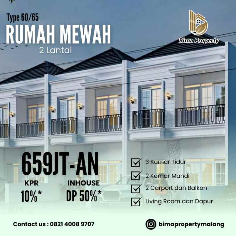 dijual rumah lawang malang