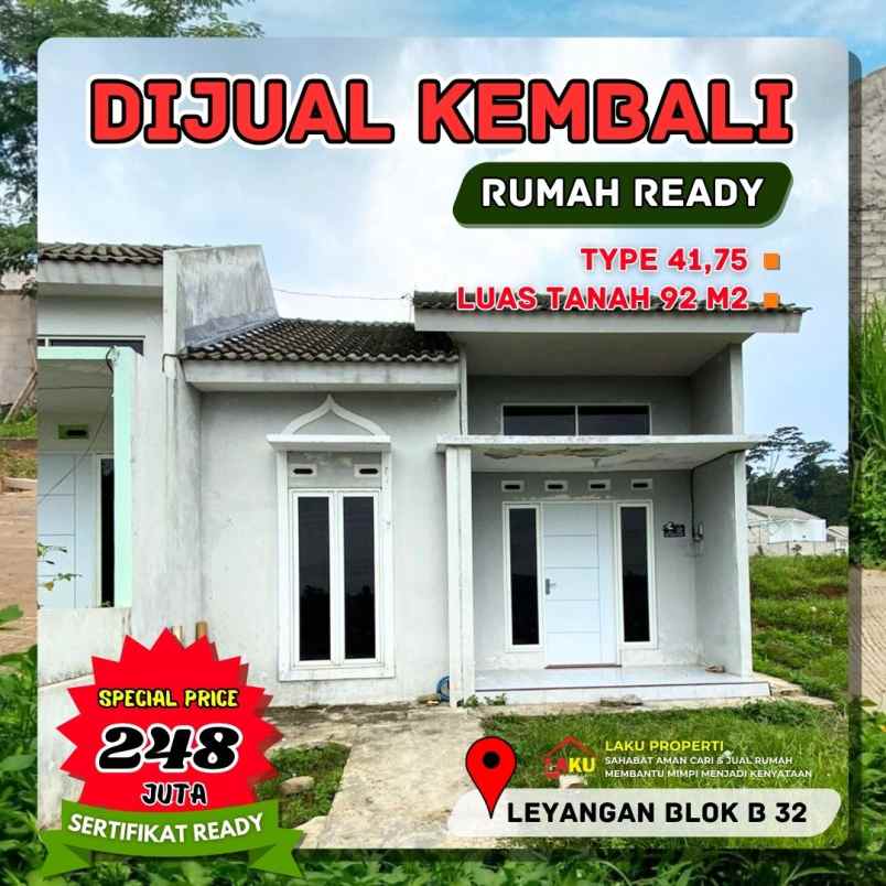 dijual rumah leyangan ungaran