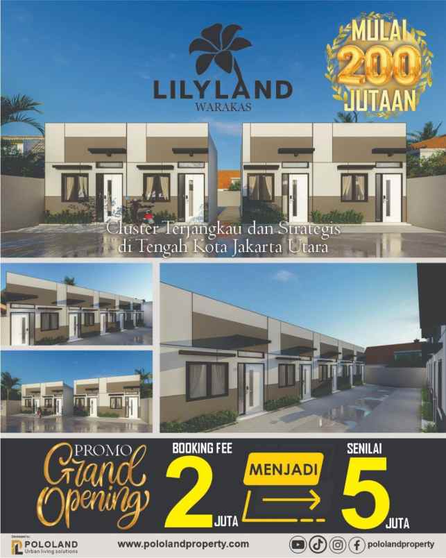 dijual rumah lilyland termurah di jakarta utara