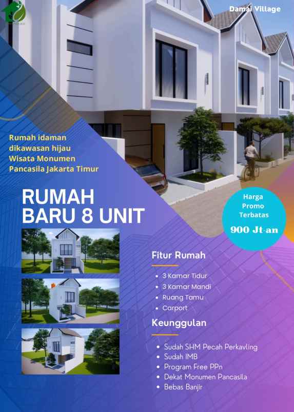 dijual rumah lubang buaya