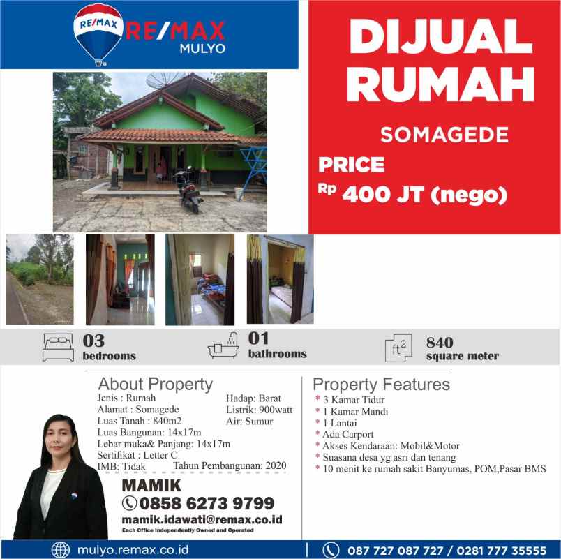 dijual rumah nuansa alami pedesaaan