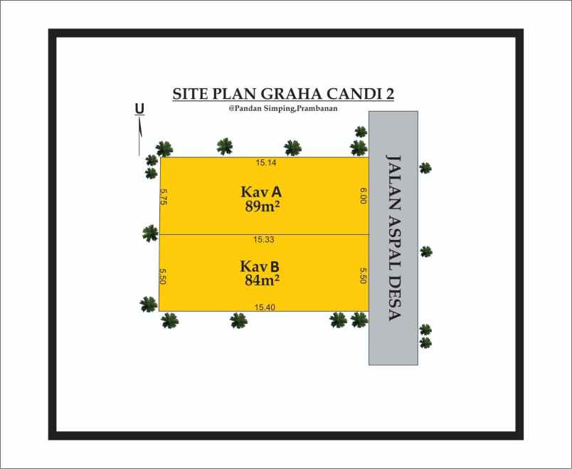 dijual rumah pandan simping prambanan