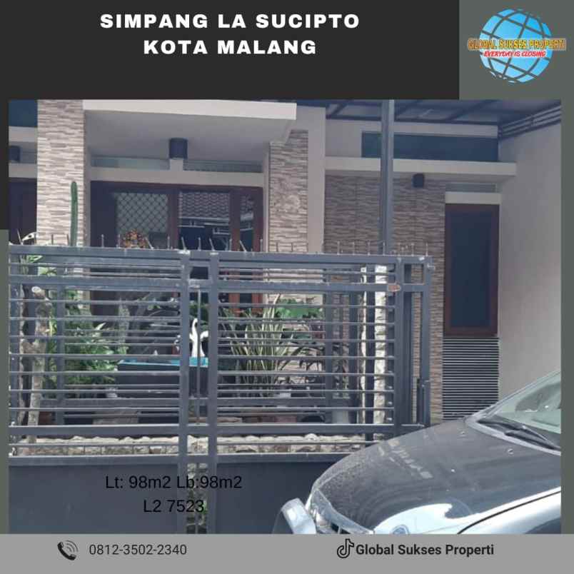 dijual rumah pandanwangi jl simpang la