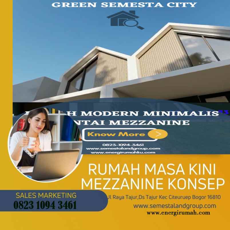 dijual rumah perumahan green semesta city