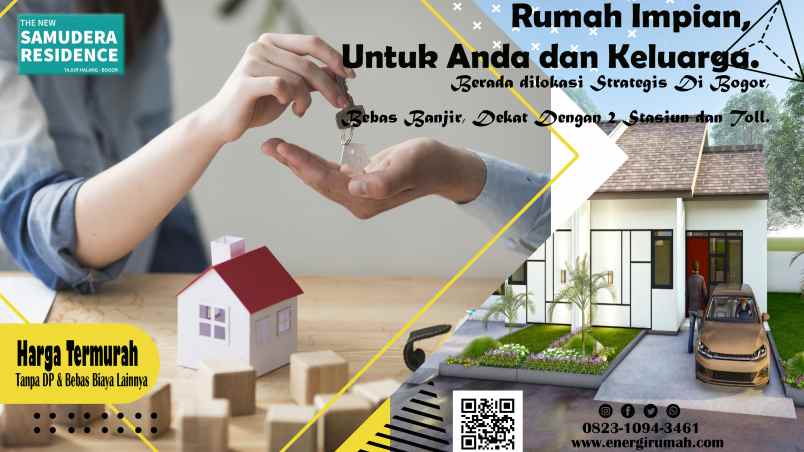 dijual rumah perumahan samudera