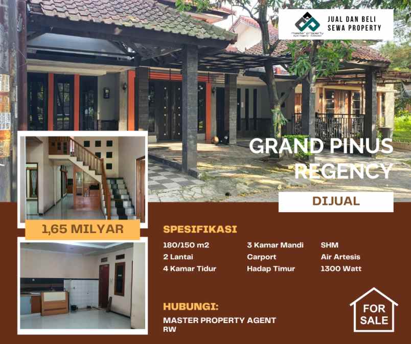 dijual rumah pinus regency