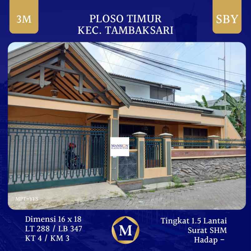 dijual rumah ploso timur