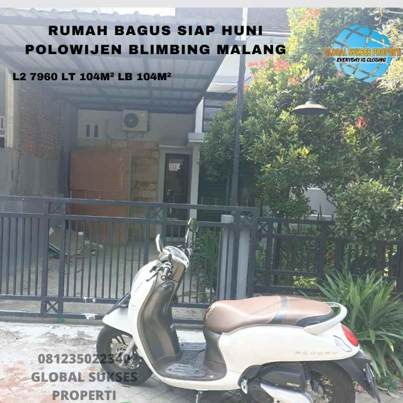 dijual rumah polowijen