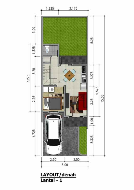 dijual rumah pondok benda