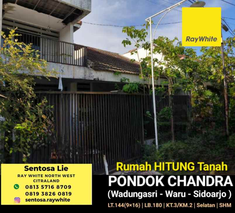 dijual rumah pondok chandra