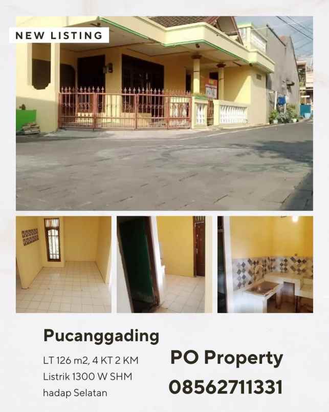 dijual rumah pucang gading