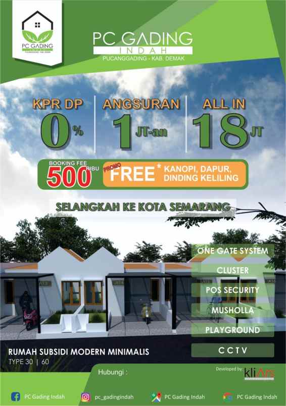 dijual rumah pucanggading