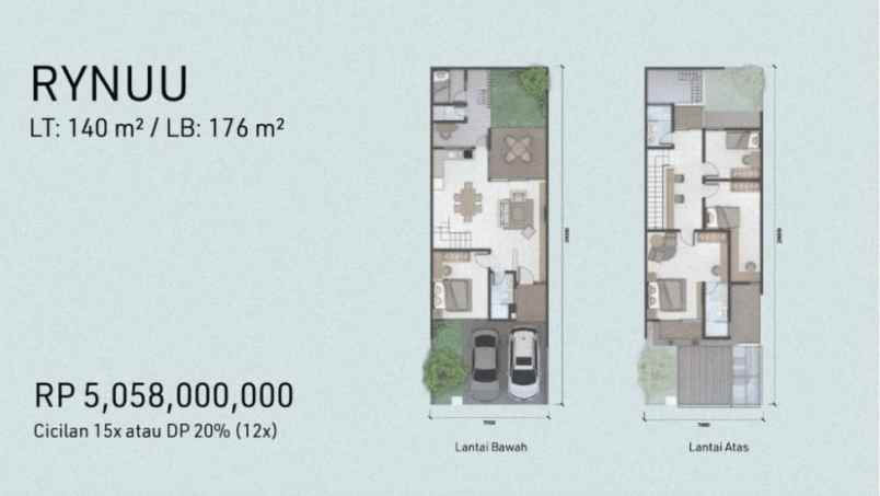 dijual rumah rumah di sutera narada 1