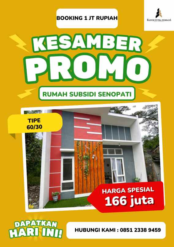 dijual rumah subsidi dengan hunian yang mewah