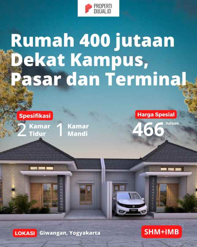 dijual rumah tamanan banguntapan bantul