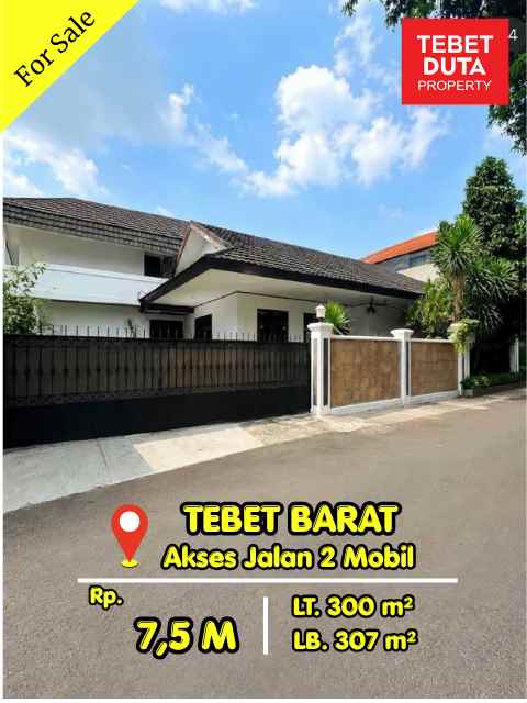 dijual rumah tebet barat