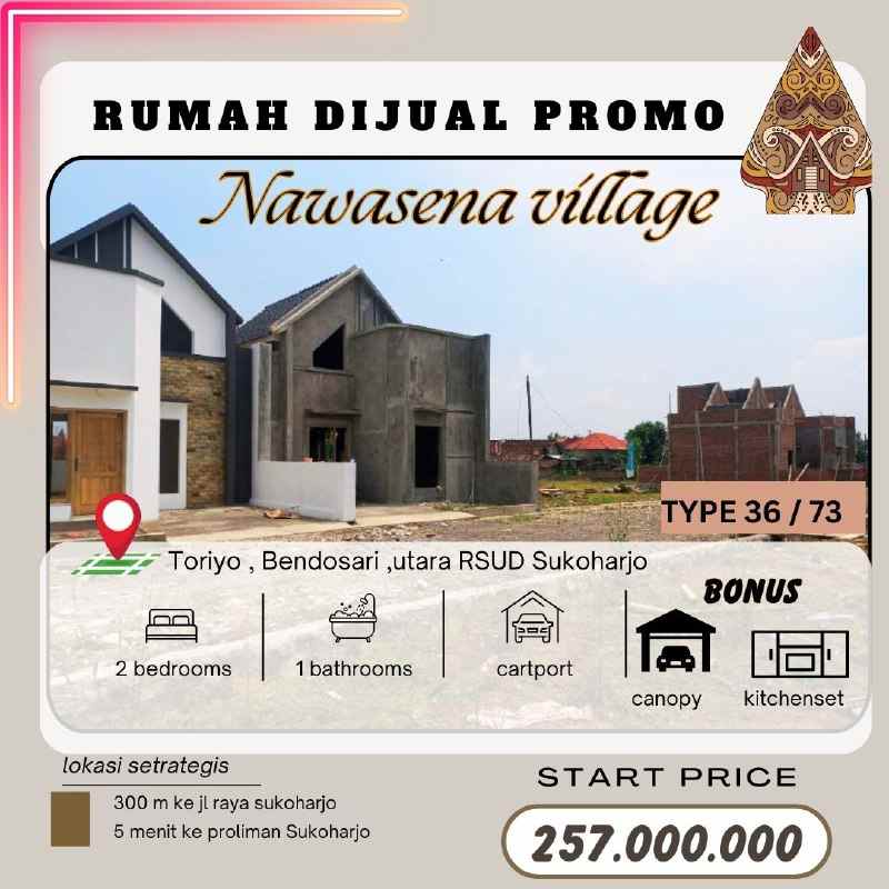 dijual rumah toriyo sukoharjo