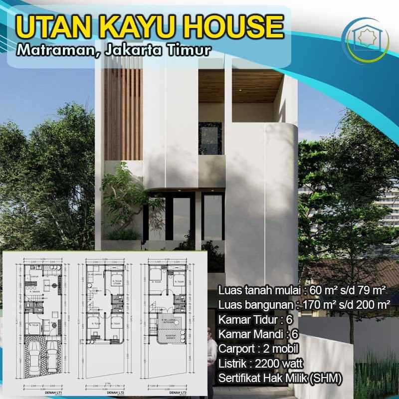 dijual rumah utan kayu matraman