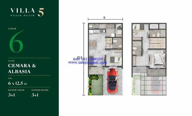 dijual rumah villa pasir putih 5 pik2