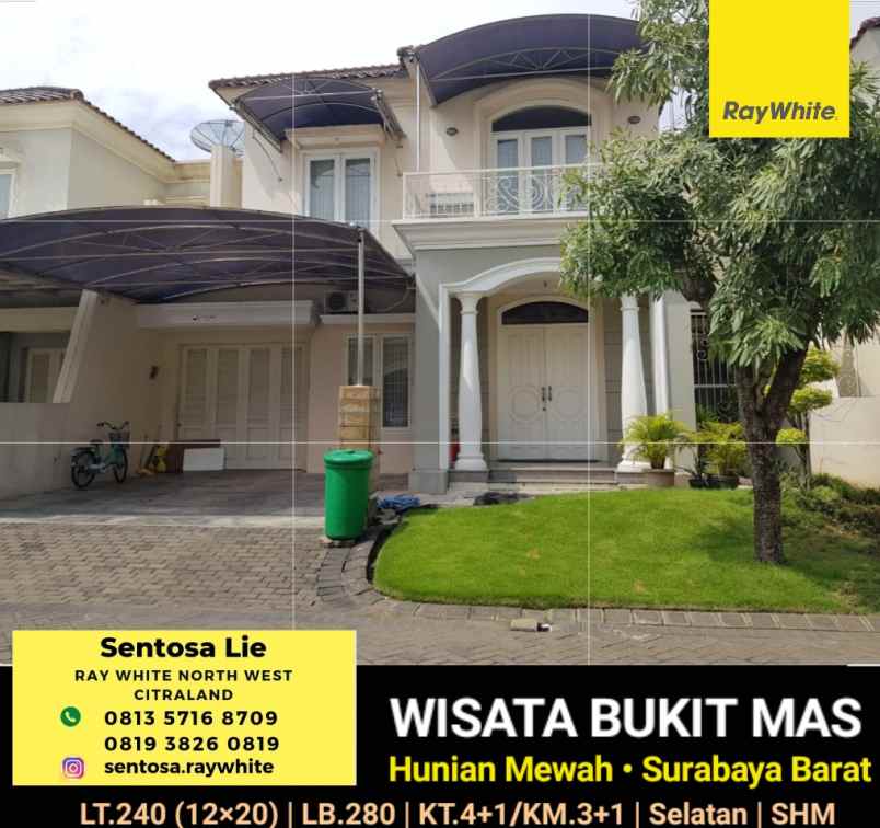 dijual rumah wisata bukit mas