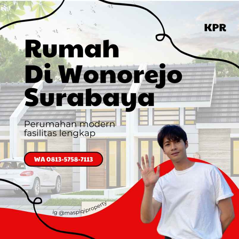 dijual rumah wonorejo kec rungkut kota