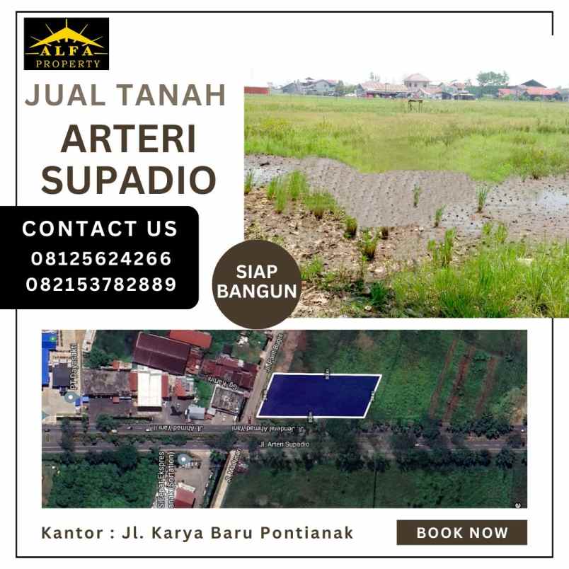 dijual tanah arteri supadio kota pontianak