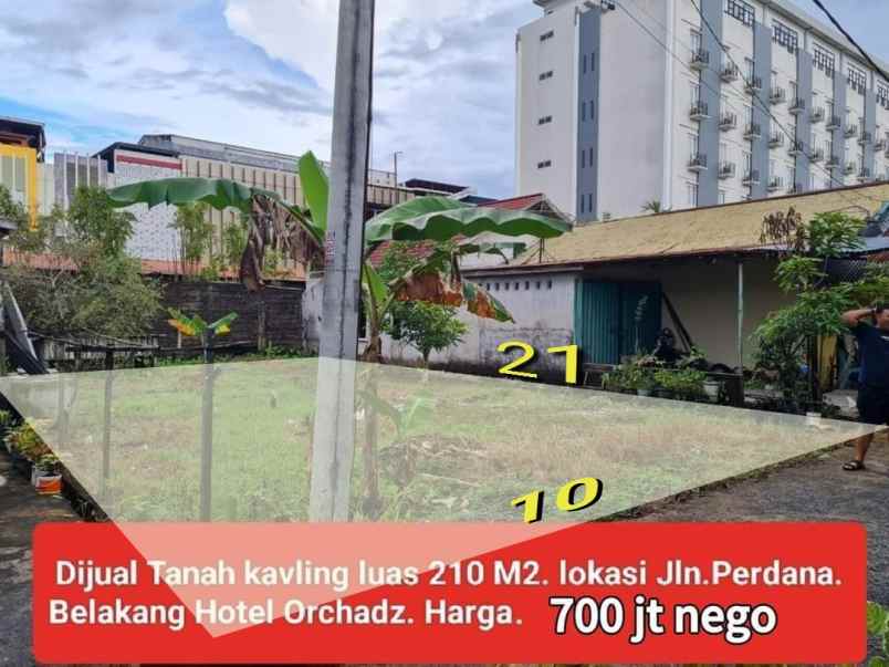 dijual tanah jalan perdana