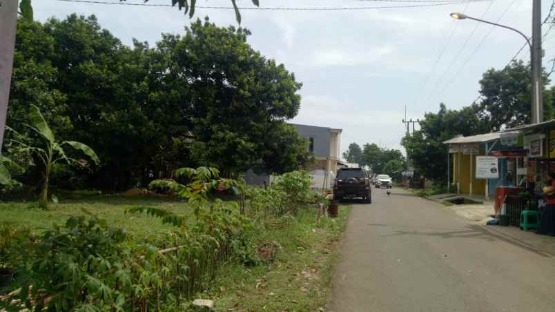 dijual tanah jalan raya gunung sindur