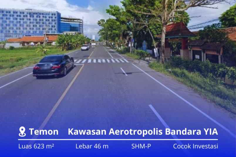 dijual tanah jl jogja wates temon kulon