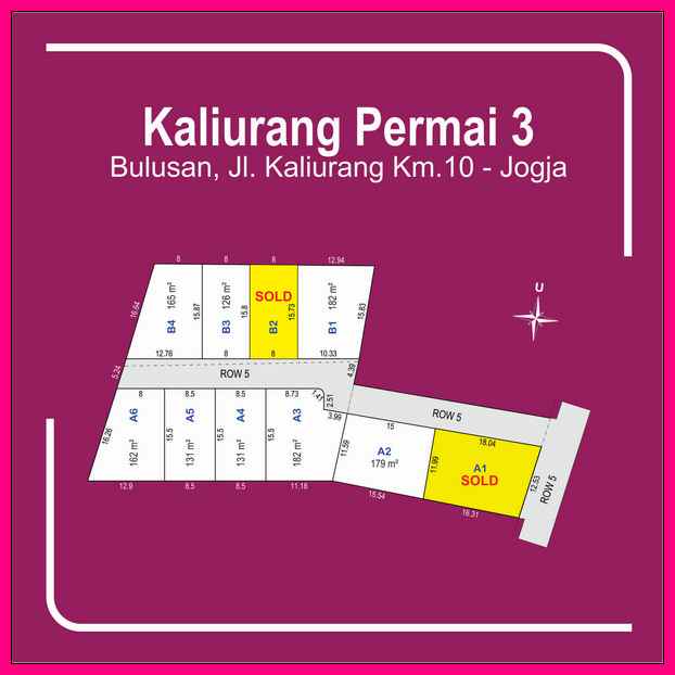 dijual tanah jl kaliurang km 13