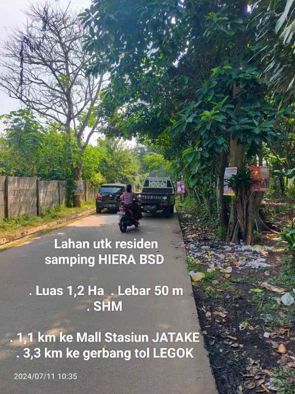 dijual tanah jl kp kandang