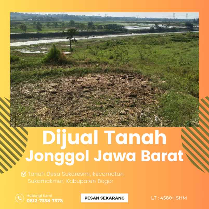 dijual tanah jonggol jawa barat