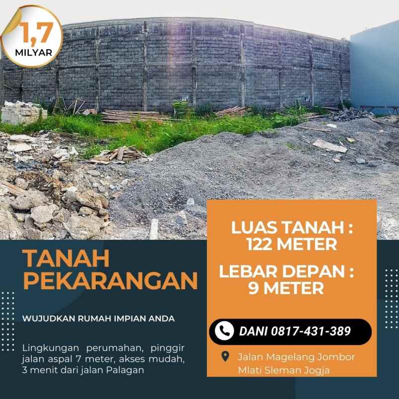 dijual tanah jongke sendangadi mlati sleman