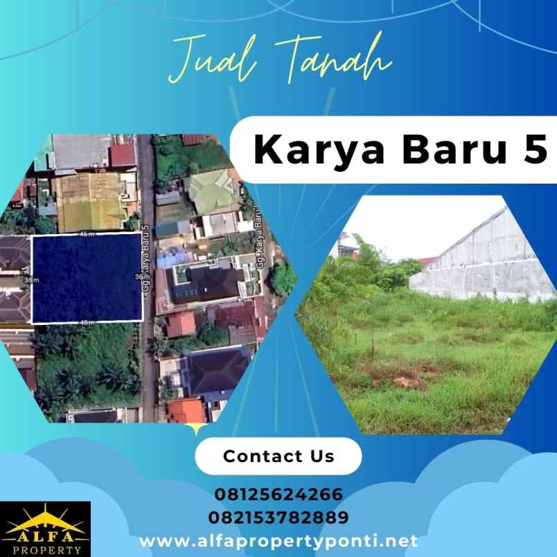 dijual tanah karya baru 5 kota pontianak