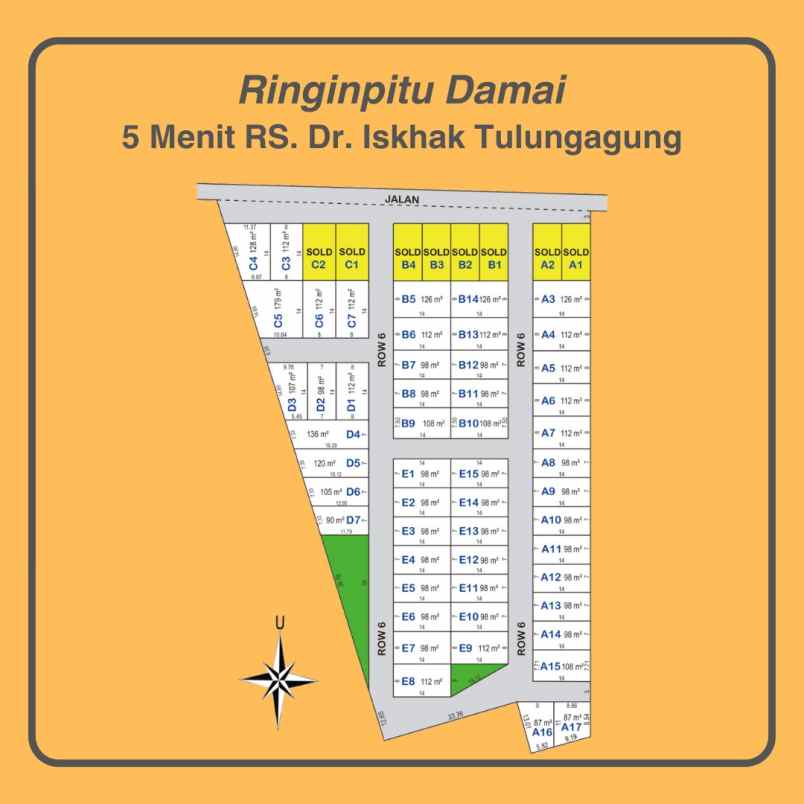 dijual tanah kedungwaru