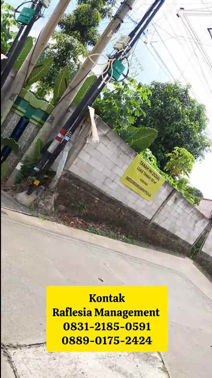 dijual tanah kp babakan rt 03 rw 05