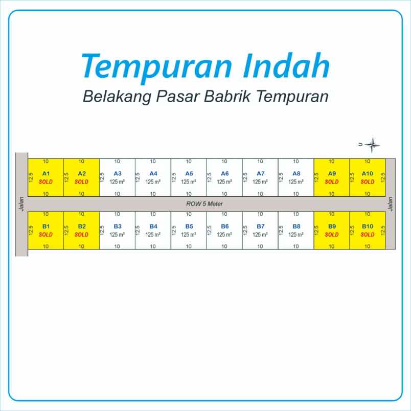 dijual tanah magelang dekat pasar babrik tempuran