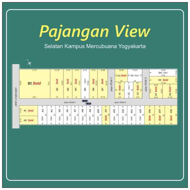 dijual tanah pekarangan di pajangan bantul 1 jt an