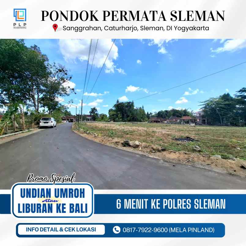 dijual tanah sanggrahan caturharjo