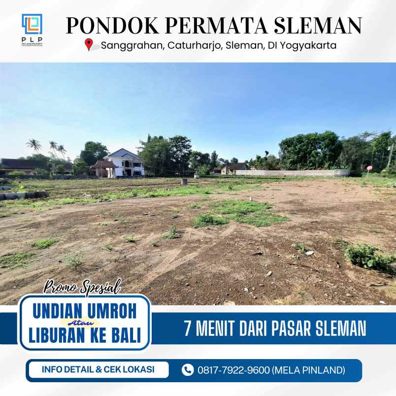 dijual tanah sanggrahan caturharjo