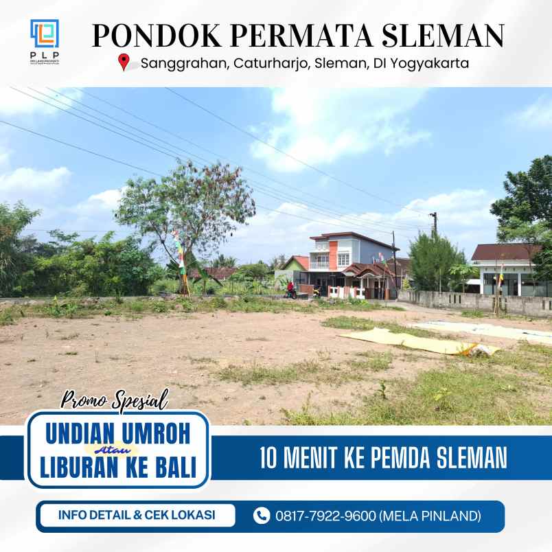 dijual tanah sanggrahan caturharjo