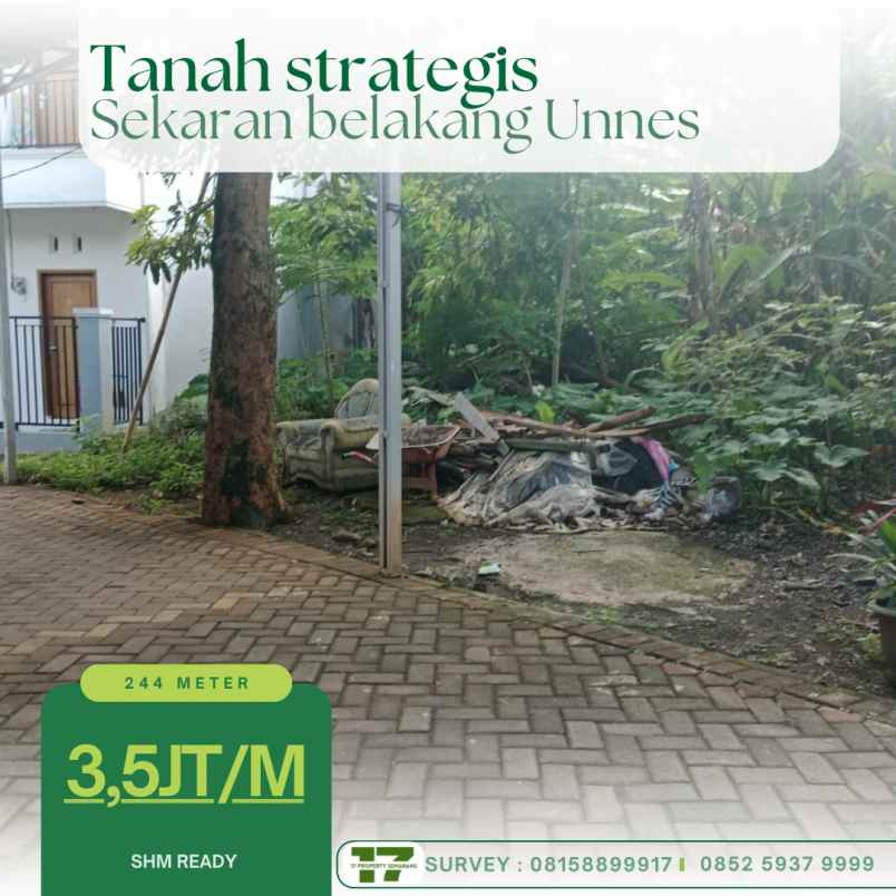 dijual tanah sekaran unnes