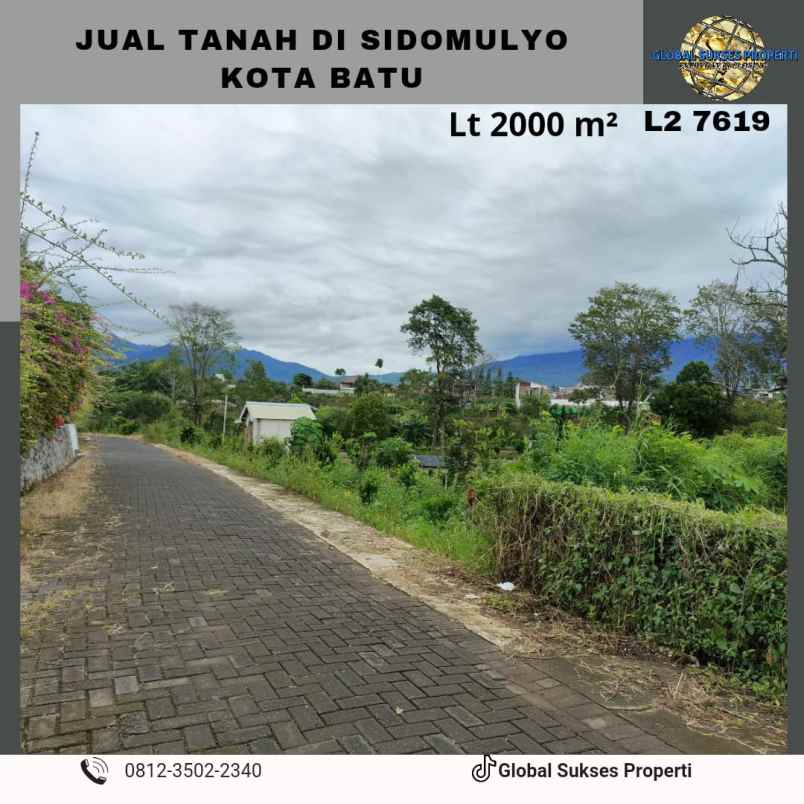 dijual tanah sidomulyo